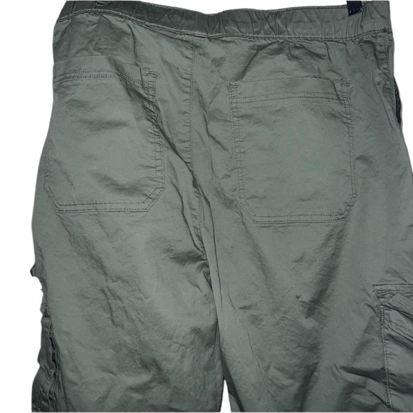 YMI Green Cargo Pants Women’s Size L Drawstring - Picture 7 of 10